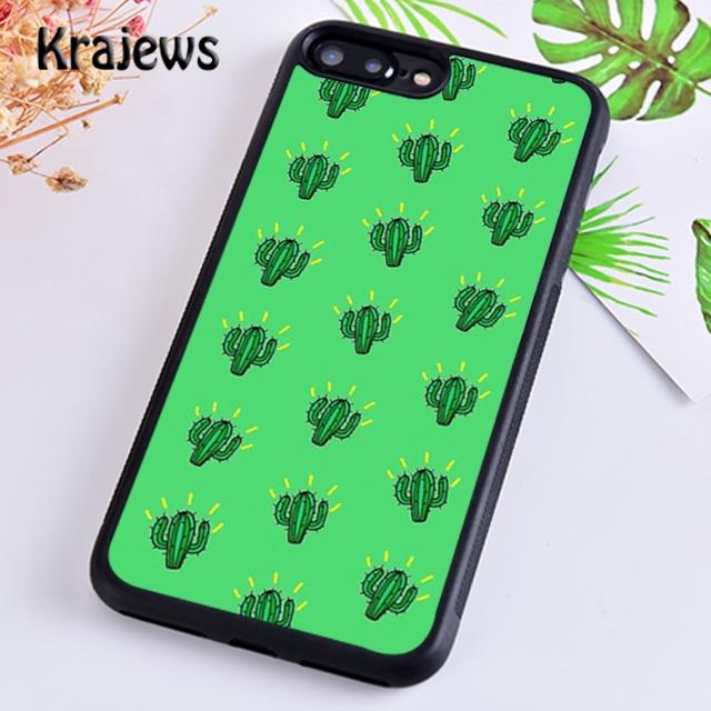Candy Color Patterned Cactus Dinosaur Printing Soft Phone Case Cover For iPhone 14 5s SE 6s 7 8 plus X XR XS 11 12 13 pro max