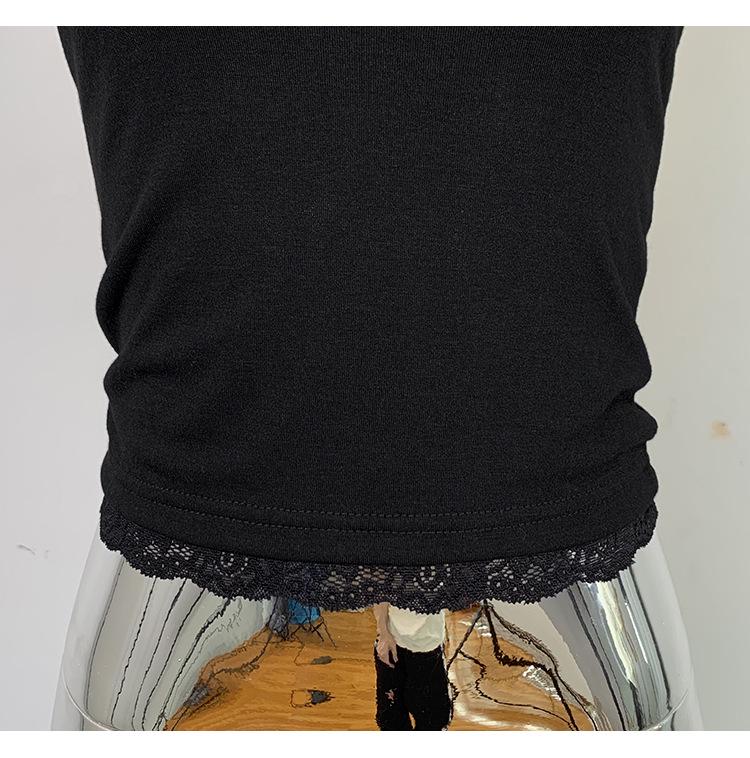 South Korea Dongdaemun Slimming Lace-Trim Camisole for Women