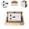 Floor Box Electrical Outlet Kit Household Copper Home Office Charging Station Countertop Tamper