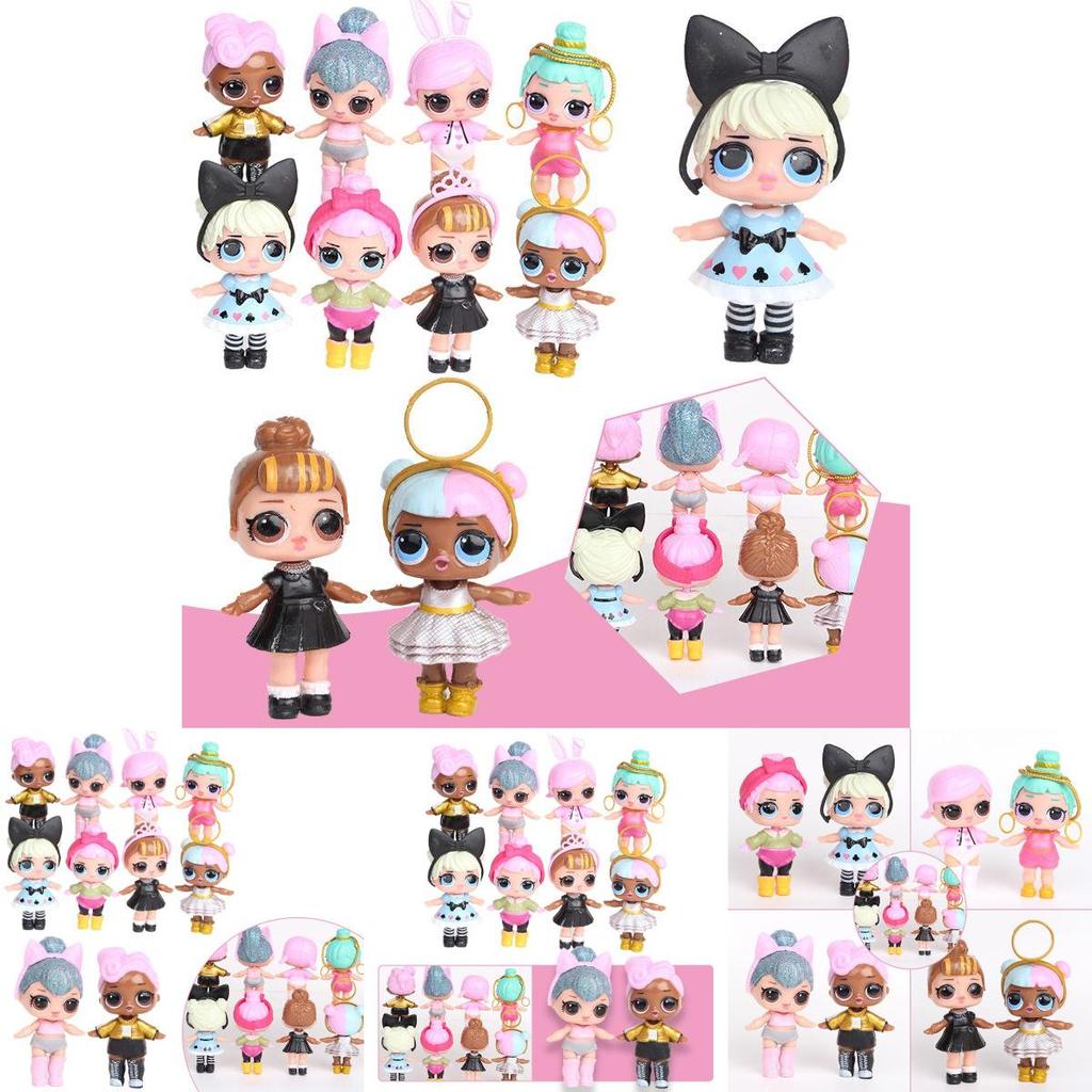 Entzückende 8 Stück Lol Surprise Figur Puppenspielzeug Perfekt für Kinder Geburtstagsdekorationen