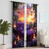 2 pcs   versatile polyester transparent curtains for home decoration ultra-romantic atmosphere for use in bedrooms and living