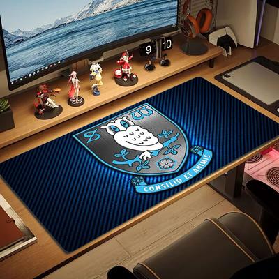 Sheffield Wednesday Λογότυπο Μεγάλο Μέγεθος Επιφάνεια Ποντικιού Μεγάλο Μαξιλάρι Τραπεζιού Παιχνιδιών Αντιολισθητικό Laptop Tablet Μεγάλο Mousepad XXL Στρώμα Mini PC Playmat Με Κλειδωμένη Άκρη
