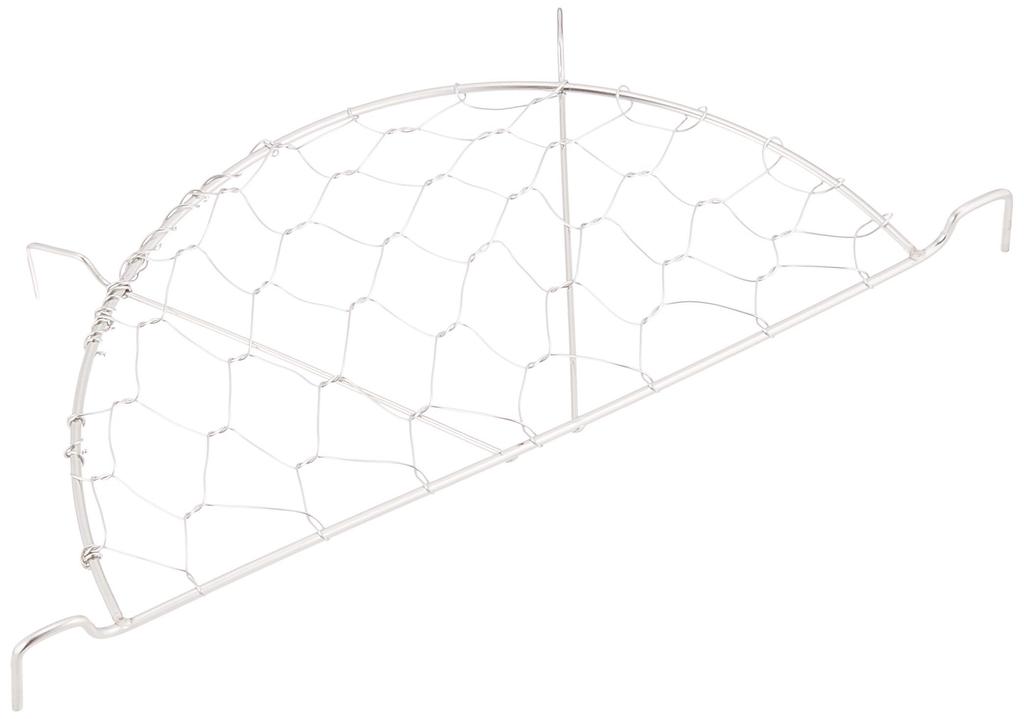 Endo Shoji Commercial Tempura Tortoise Shell Stainless Made In ATV03027 Net, Half-Moon Shape, 27cm, Pattern, 18-8 Steel, Japan,