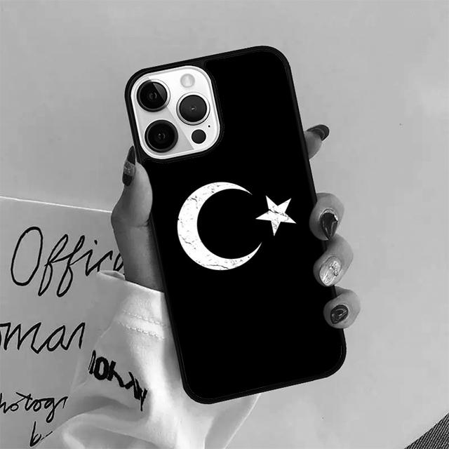 Republic of Turkey Realistic Flag Cover For iPhone 17 Air 15 16 14 13 12 Pro Max 11 Pro Max Plus Phone Case Coque
