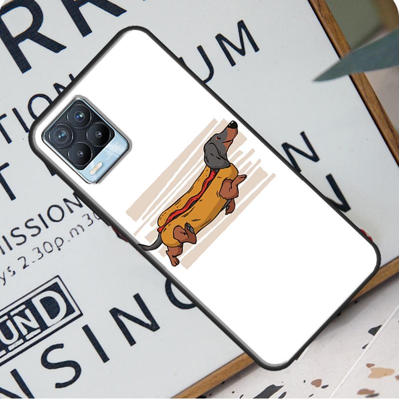 Dachshund Teckel Dackel Dog Case For Realme 8 Pro 8i GT Master GT Neo 2 C21 Back Cover For OnePlus Nord 2 8T 9R 9 Pro