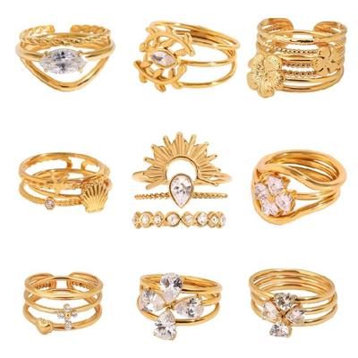 Sophisticated Gold Plated Adjustable Rings for Versatile Styling Fashion Party Jewelry Trendy Women's Accessories