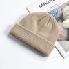 Men's Trendy Autumn and Winter Warm Melon Cap Student's Fashion Cuffed Hipster Beanie Women's Solid Knitte… More