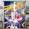 SailorS Moon Home Interior Curtains 2 Pieces Elegant Room Curtains for Camera Halloween Decoration Window Curtain Partition