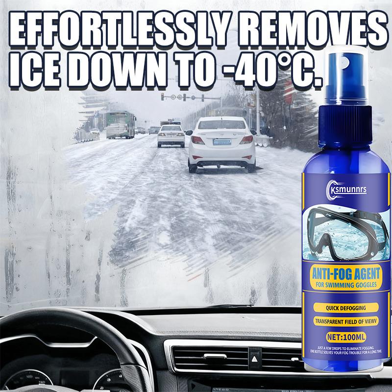 Winter car defogger, upgraded antifreeze antifog, windshield and rearview mirror rain repellent spray, long-lasting anti-fogging