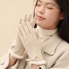 Solid Color Female Touchscreen Gloves Thermal Lined Cycling Warm Gloves  Winter Protection