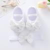 New Baby Girl Shoes Fashion Versatile Comfort Walkers Exquisite Cutesoft Soles Baby Shoes Anti Slip Princess Shoe Newborn 0-1Y