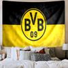 1 szt. Gobelin z logo drużyny piłkarskiej Bvb 09, Gobelin o unikalnym wzorze, Dekoracja ścienna do sypialni, salonu, pokoju zabaw, Ciepłe prezenty świąteczne dla fanów