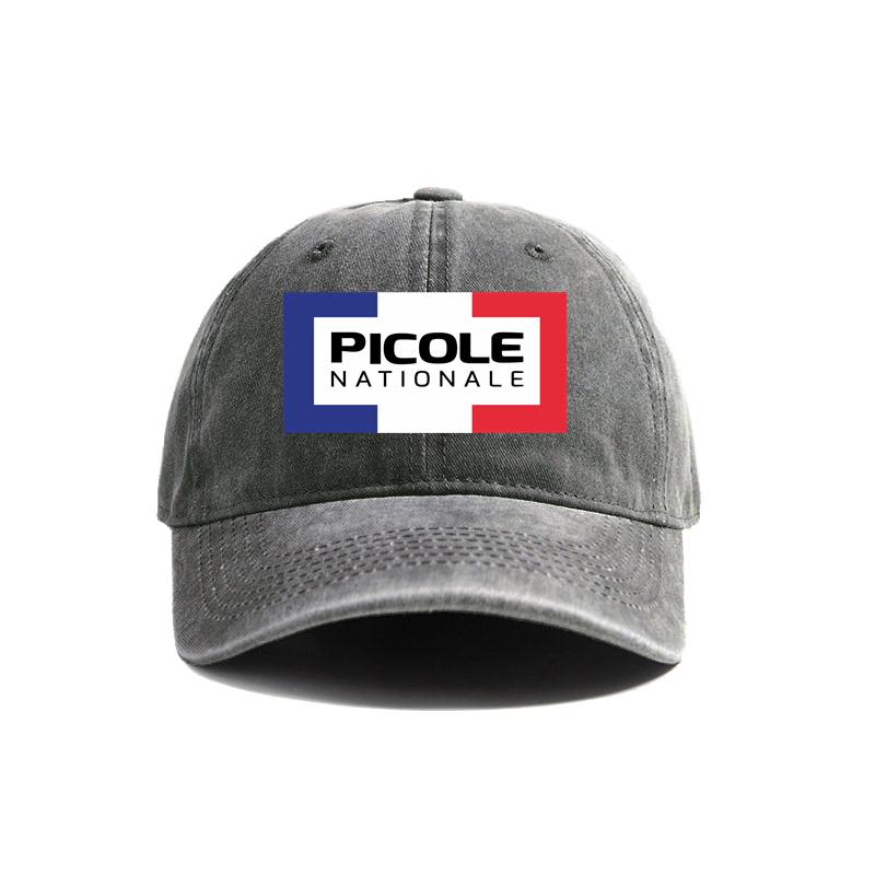 Neue Nationale Picole Mütze Used Look Hüte Kappe Herren Retro Outdoor Sommer Verstellbar Picole Baseballkappen Hut gray