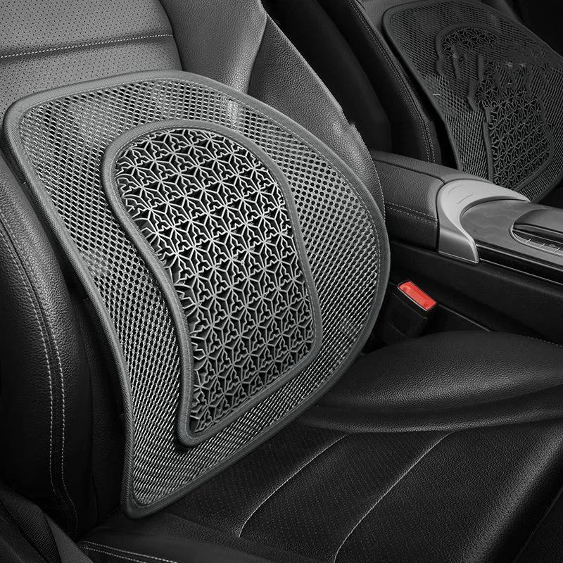 Car Seat Chair Back Cushion Ventilate Mesh Lumbar Back Brace Car Seat Chair Cushion Office Home Massage Back Cushion Universal
