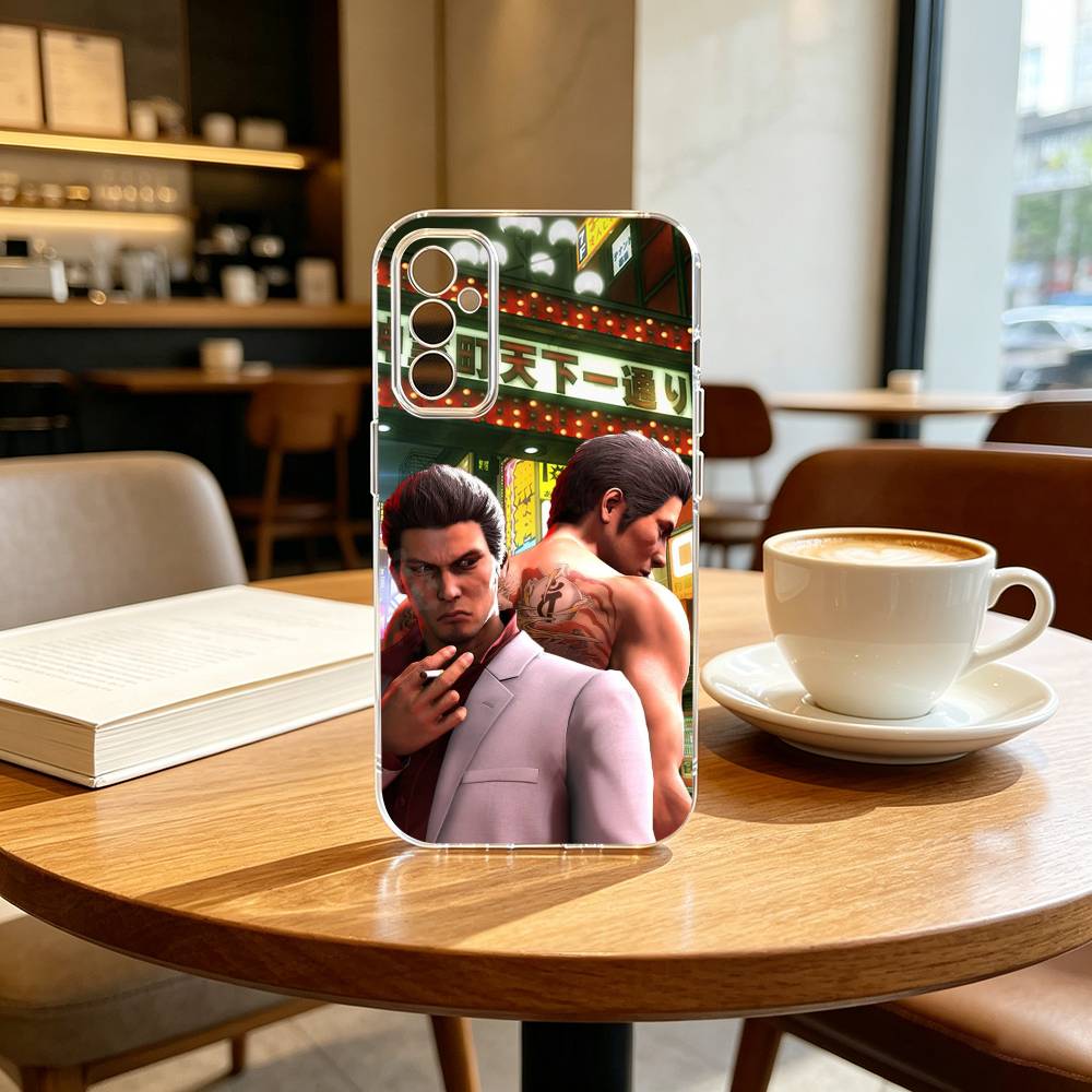 Like a D-Dragon GAME Kazuma Kiryu Phone Case For SamsungA10,12,20,21S,30,31,40,50,51,52,70,71 Transparent Cover