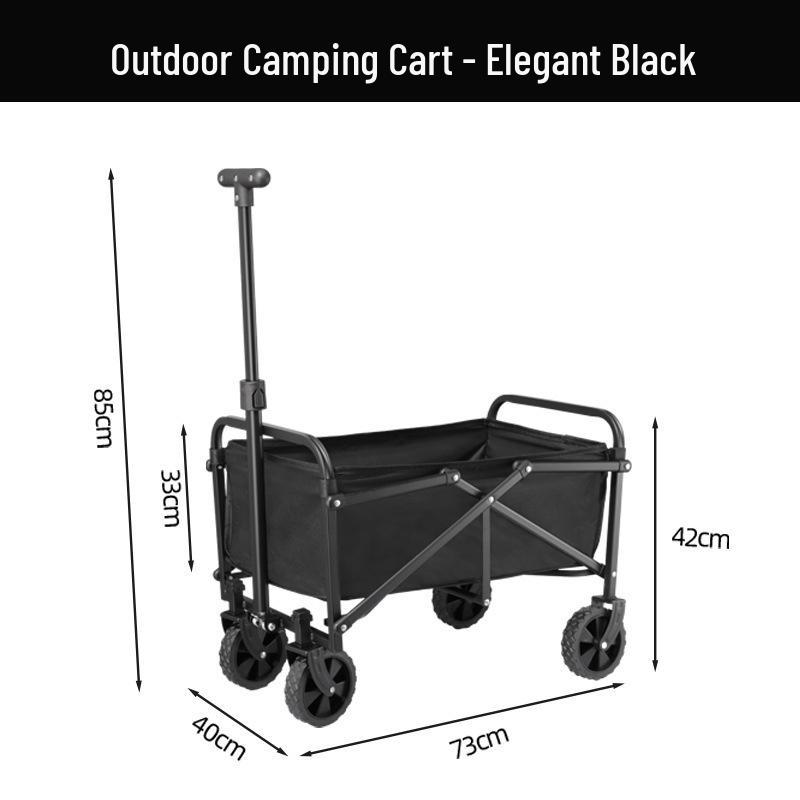 Portable Folding Camping Trolley for Outdoor and Grocery Use