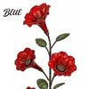 Bee Watering Station Red Flower Hummingbird Feeder with Ground Stake Metal Bird Feeder Yard Art Decoration for Outdoor Lawn Patio Feeding