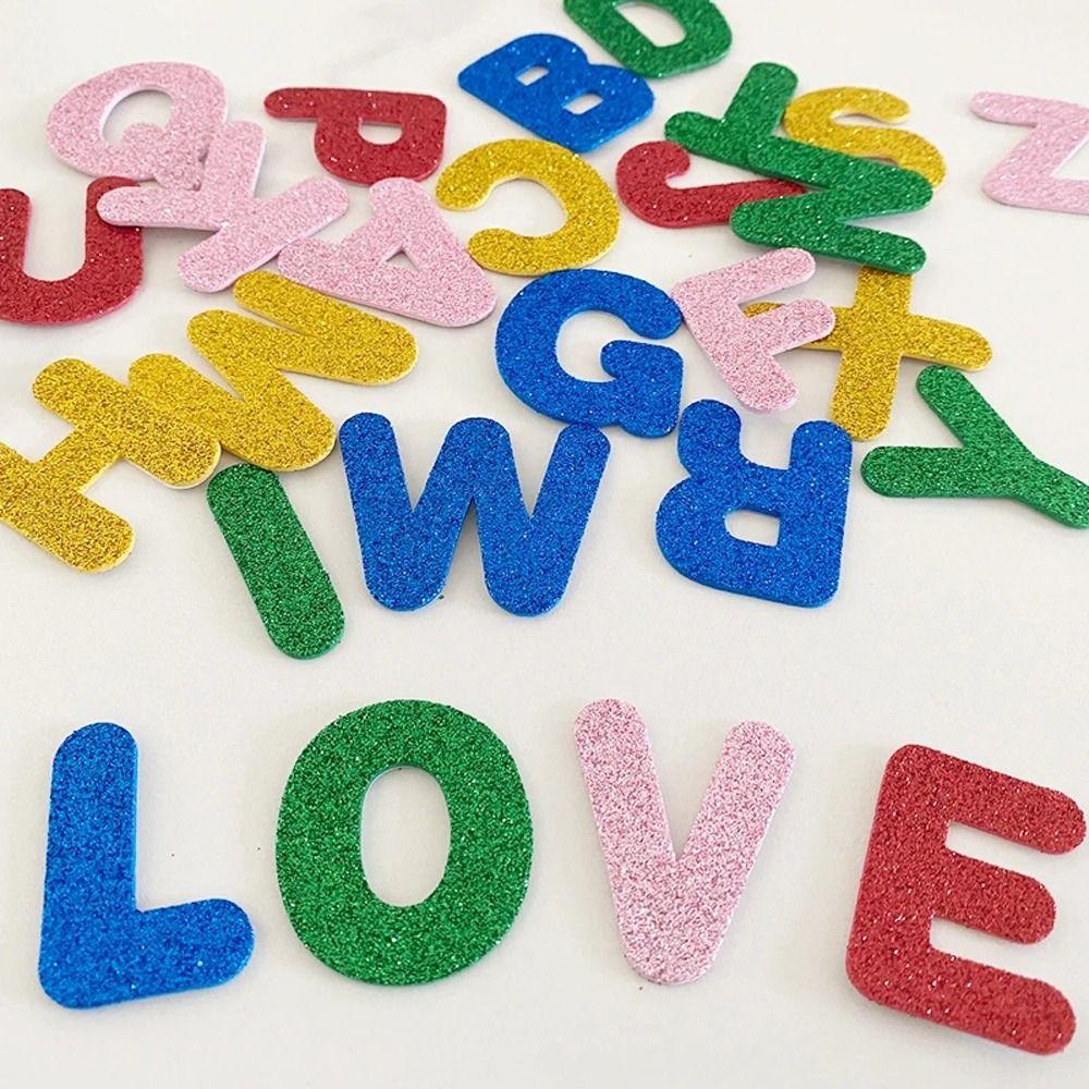 אותיות A-Z מדבקות אותיות קצף מדבקות קיר אלפבית לימוד מדבקה חינוכית מוקדמת