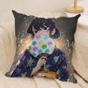 K-Komi Can't Communicate Cushion Cover Silky Short Plush Double-Sided Printed Pillow Case for Sofa All Seasons Home Decor Gift