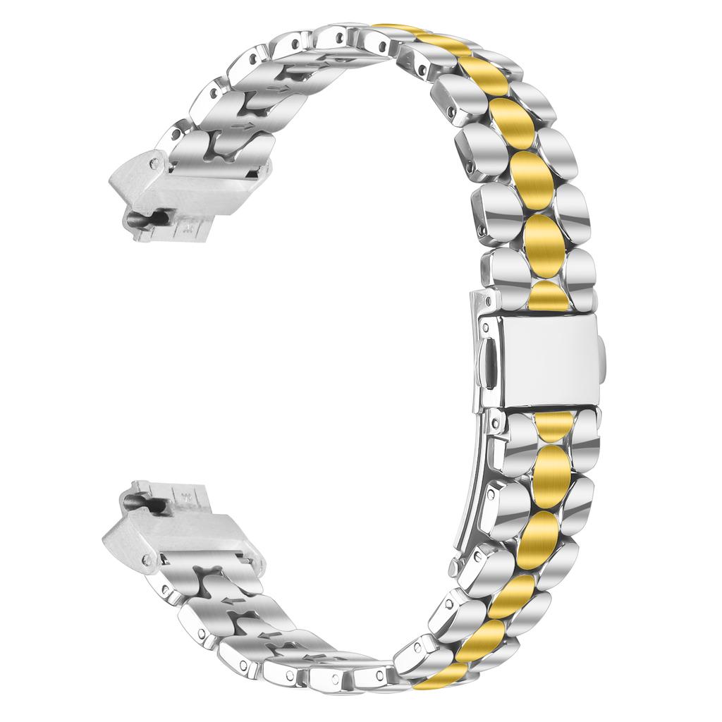 Metal Watch Band for Fitbit Inspire HR/Inspire 2/Inspire Pearl-Shape Stainless Steel Electroplating Wrist Strap