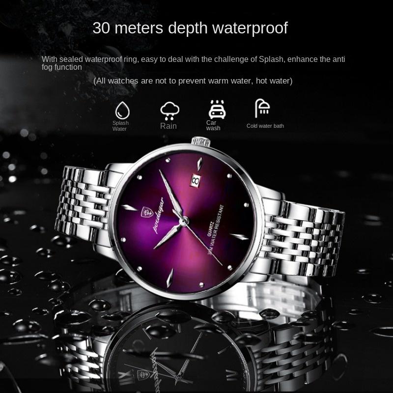 Top Brand Waterproof Luminous Men's Watch Calendar Ultra Thin Quartz Watch