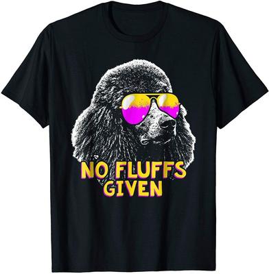Caniche Sin Pelusas Camiseta Divertida Unisex Camiseta Divertida Negra Vintage