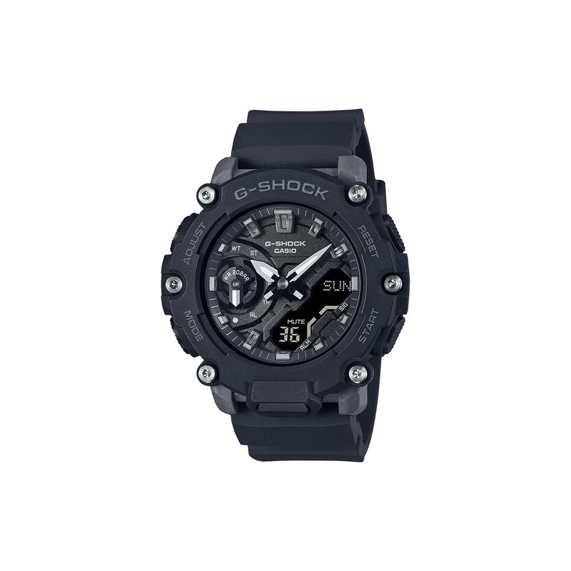 

Casio LCD/Pointer Dual Display Series WOMAN Carbon Fiber Core Outdoor Sports Dual Display Lightweight Quartz Movement Resin Strap GMA-S2200-1AJF чёрный