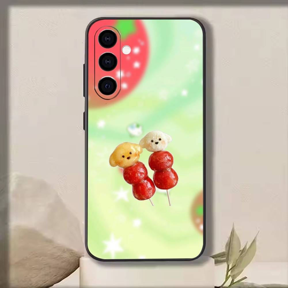 

Tomato Cartoon Cute Creative Phone Case For Samsung Galaxy A73,A72,A71,A70,A53,A52,A51,Soft Silicone Black Cover Samsung a52