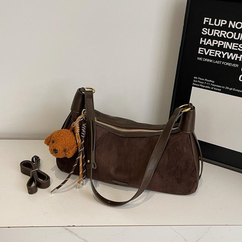Retro niche simple bag new winter messenger bag casual and fashionable women's shoulder armpit bag