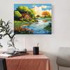 RUOPOTY Seturi de peisaj de pictură cu numere, desen pe pânză, pictat manual, cadou de artă, decor acasă