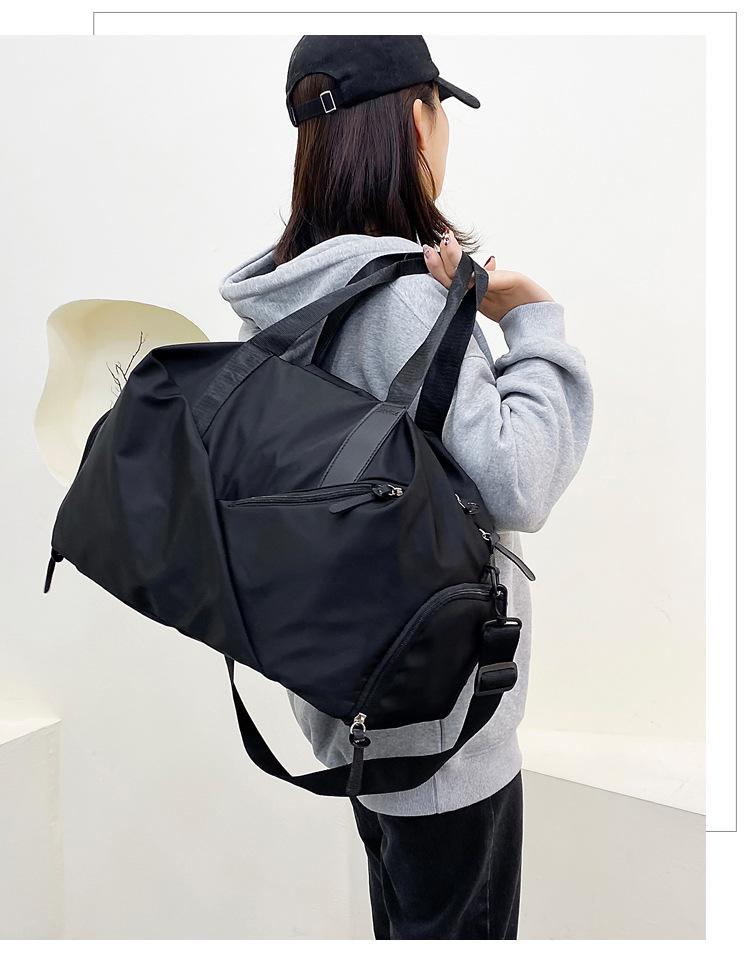 Geräumige Crossbody-Reise-Duffel mit Trocken-/Nass-Trennung – Ideal für Fitnessstudio, Schwimmen und Reisen