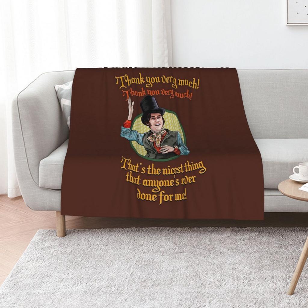 Tom Jenkins- Thank you Very Much Throw Blanket Cozy Warm Blanket for Bed Room Decor