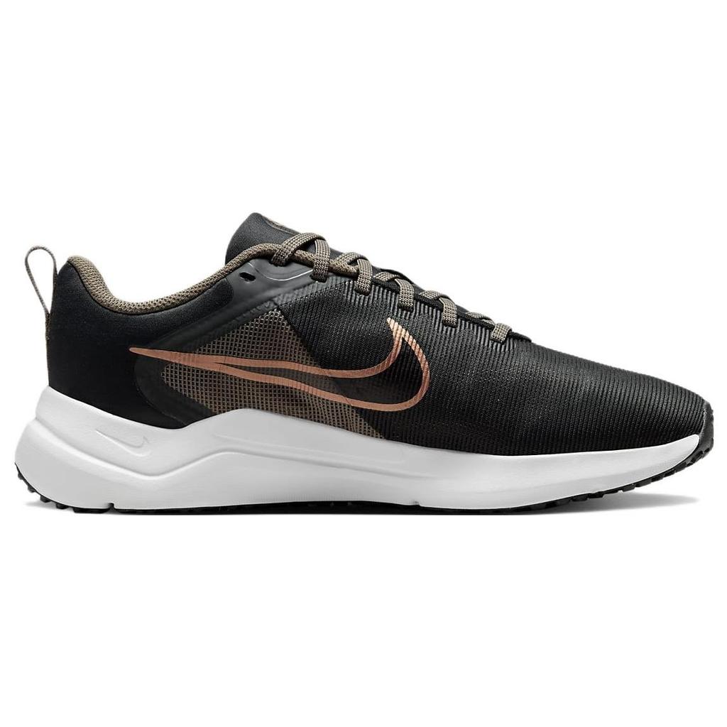 Nike Downshifter 12 Dark Smoke Grey Metallic Copper Women Sneakers Olive-Grey Metallic-Silver DD9294-008