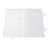 Organizer Storage Box 3 Grids Multifunctional With Cover Space Saving Jewelry