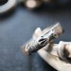 Adjustable Skull Ring Men Women Sterling Vintage Gothic Punk Statement Jewelry