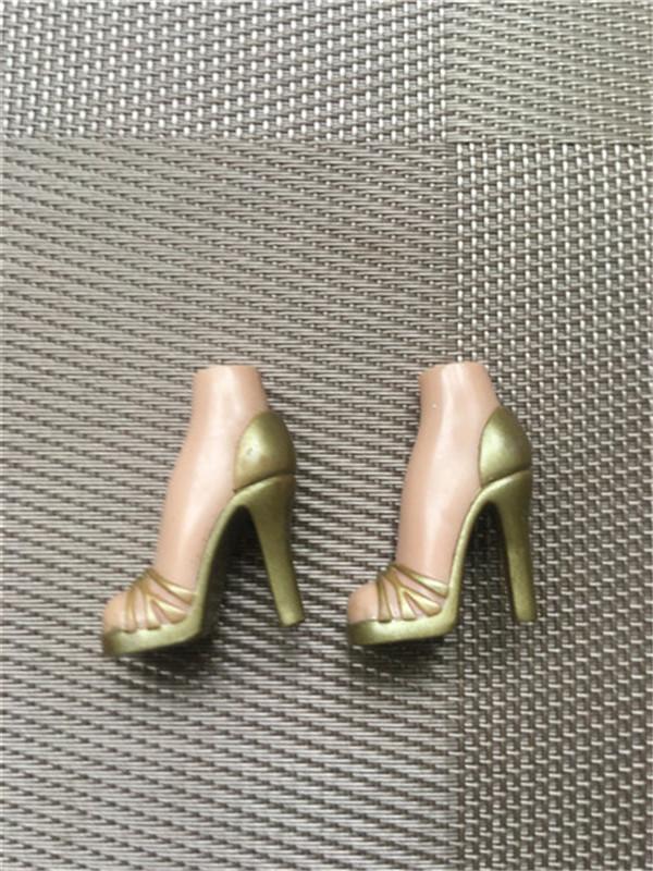 Original Doll Shoes High Heels Colorful Shoes Sexy Big Month Doll Heads