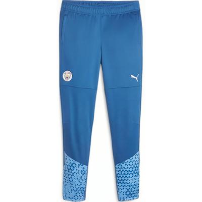 Manchester City Slim Fit Elastic Versatile Knitted Sports Pants Women Bottoms Light-Blue 772866-06