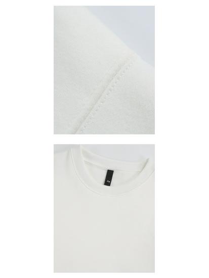 Autumn 2025 Men's Plus Size Loose Round Neck Solid Color Long Sleeve Hoodie