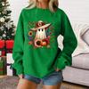 Ladies fashion casual Halloween printed pullover sweater