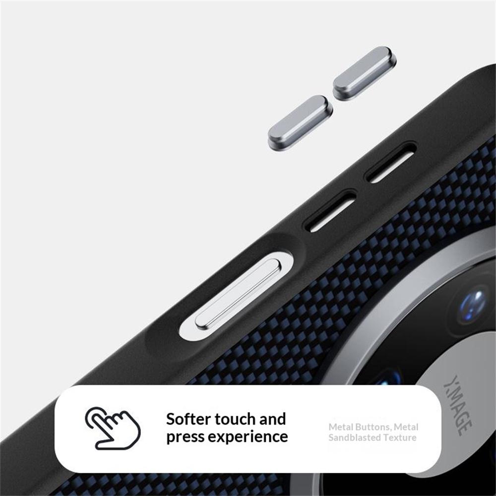 ABEEL Magnetische Hülle für Huawei Mate 80 Pro mit Aufdruck, PC TPU Aluminiumlegierung Leder Handyhülle