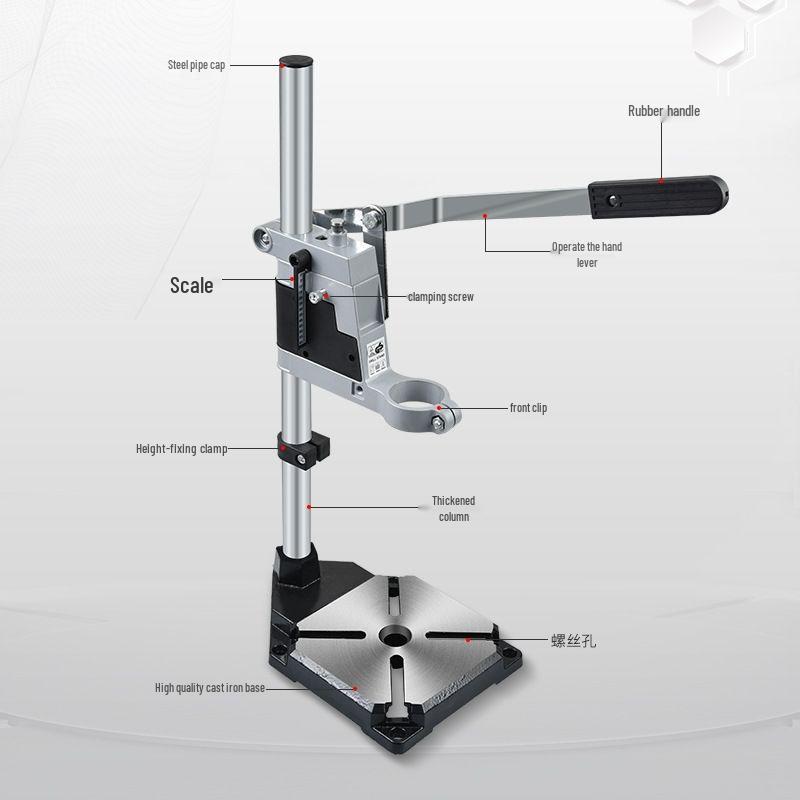 Multifunctional Hand Drill Stand: Converts Electric Drill To Bench Drill with Mini Pliers