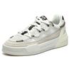 FILA Salto Comfortable Versatile Low-Top Retro Basketball Shoes Men sneaker Bright-White F12M141225FBV