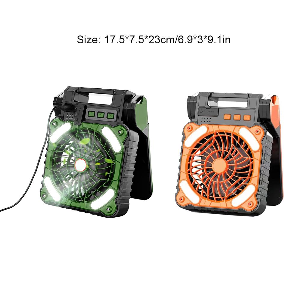 Portable Foldable Mini Fan Light For Camping Fishing Hiking Mini Foldable Multifunctional Tent Fan