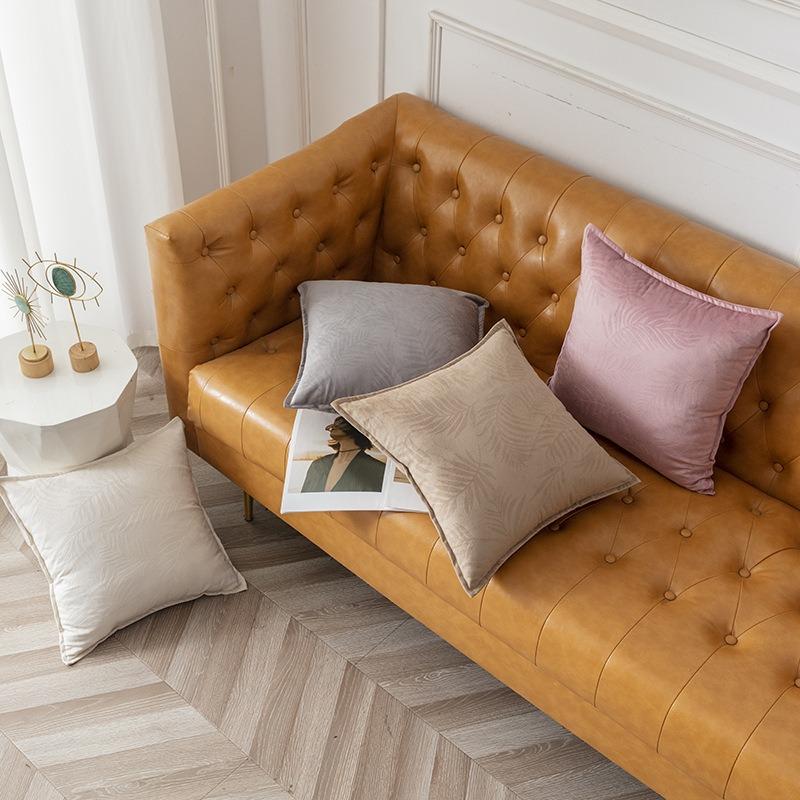 Scandinavian Ins Style Solid Modern Simple Cushion Carved Edge Floral Living Room Bedroom Sofa Spring Autumn Tender Comfortable