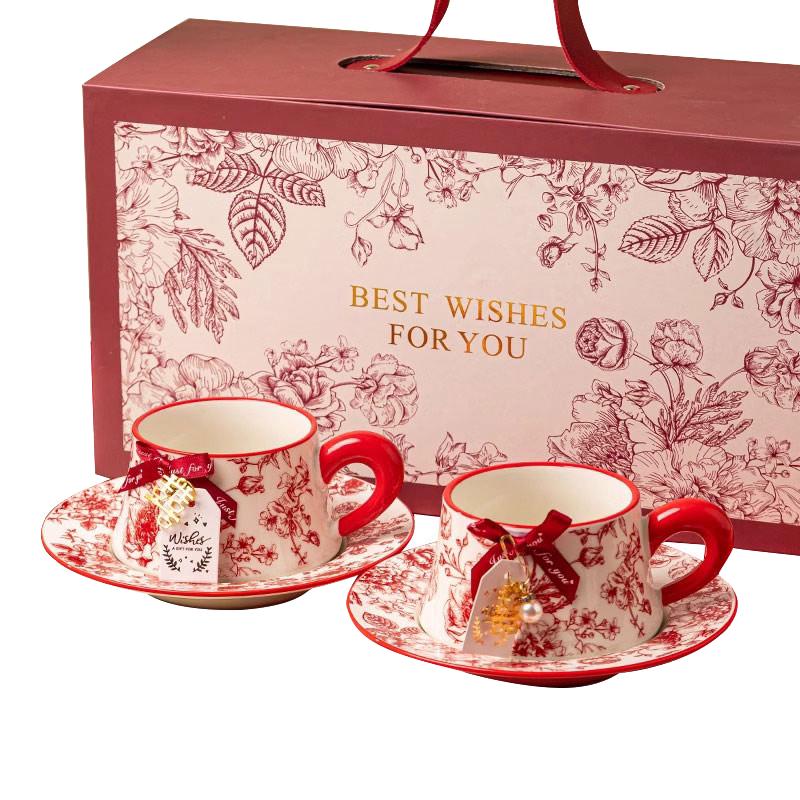 

Peirson Elegant Underglaze Ceramic Coffee Set Gift