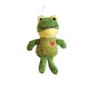 Frog Delightful Green Plush Keychain Cartoon Stuffed Animal Backpack Accessory