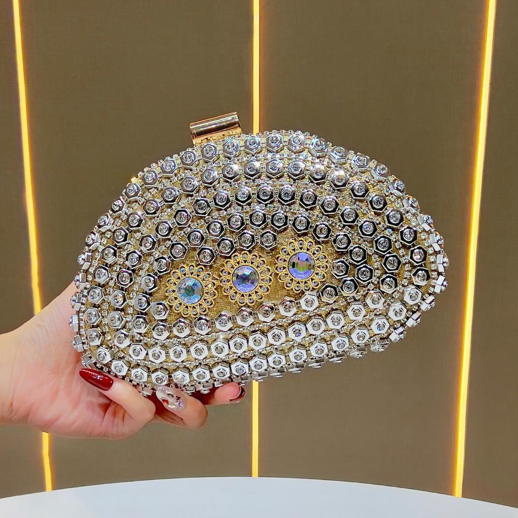 Evening Party Handbag, Women's Fashionable Chain Crossbody Bag, High-end Shoulder Bag