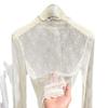 Purple Lace High Collar Sheer Slimming Top - Women's Fall Fashion