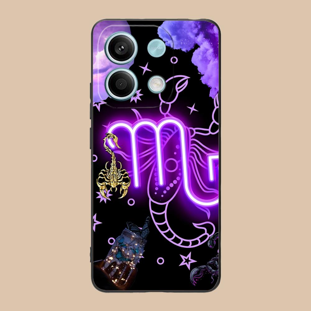 Zodiac Sign Scorpio Phone Case for Xiaomi 15 14 13 12 Mi 11 T Ultra Lite Pro S X 5G Soft TPU Shockproof Cover