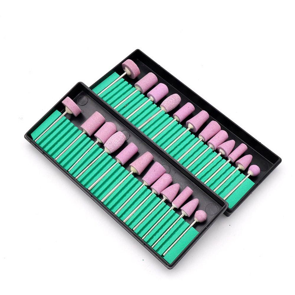 12pcs Grinding Grinding bits Pink Grinding Wheel Head polishing head set Grinding wheel  flint